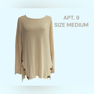 APT. 9 PULLOVER LIGHTWEIGHT SWEATER SIZE MEDIUM VERY GENTLY WORN
